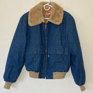 LEVI'S Vintage Denim Bomber Jacket - Made in the USA